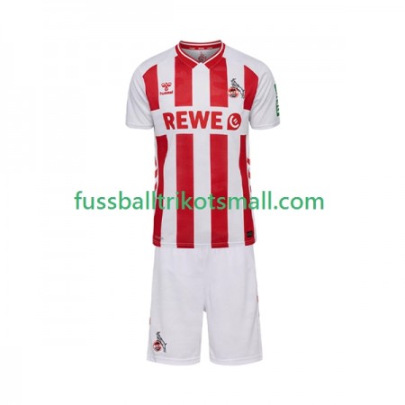 Fußballtrikots FC Köln Kinder 2025-2026 Kurzarm Heimtrikotsatz kaufen